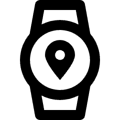 Smart Watch Circle Location Gps Icon from Nova Line Icons Set