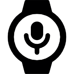 Smart Watch Circle Microphone Alternate Icon from Ultimate Bold Set