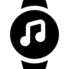 Smart Watch Circle Music Icon from Ultimate Bold Set
