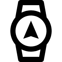 Smart Watch Circle Navigation Icon from Nova Line Set