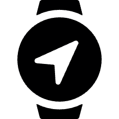 Smart Watch Circle Navigation Icon from Ultimate Bold Set