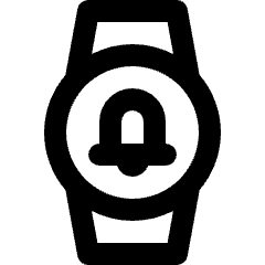 Smart Watch Circle Notification Icon from Nova Line Icons Set
