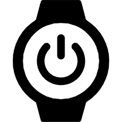 Smart Watch Circle Power Alternate Icon from Ultimate Bold Set