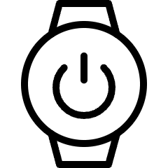 Smart Watch Circle Power Icon from Ultimate Light Set