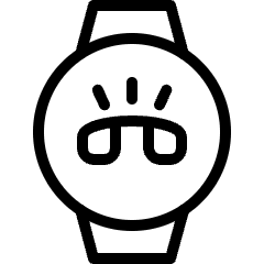 Smart Watch Circle Ringing Icon from Ultimate Light Set