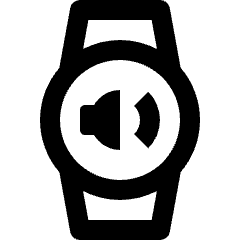 Smart Watch Circle Sound Icon from Nova Line Set