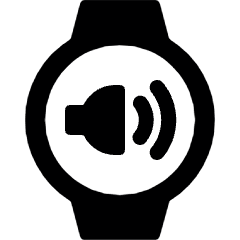 Smart Watch Circle Sound Alternate Icon from Ultimate Bold Set