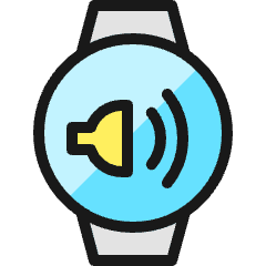 Smart Watch Circle Sound Icon from Ultimate Colors Set