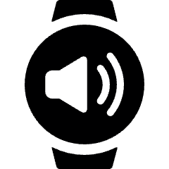 Smart Watch Circle Sound Icon from Ultimate Bold Set