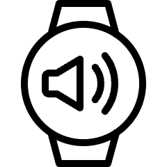 Smart Watch Circle Sound Icon from Ultimate Light Set