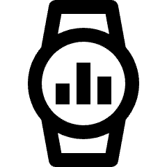 Smart Watch Circle Stats Icon from Nova Line Set