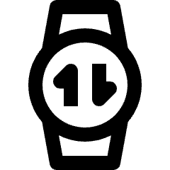 Smart Watch Circle Target Icon from Nova Line Set