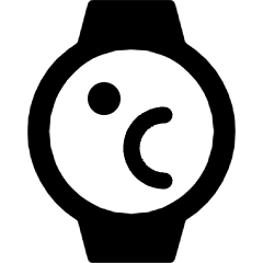 Smart Watch Circle Temperature Alternate Icon from Ultimate Bold Set
