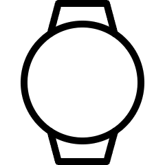 Smart Watch Circle Icon from Ultimate Light Set