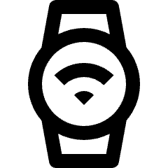 Smart Watch Circle Wifi Wireless Connection Icon from Nova Line Set