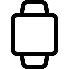 Smart Watch Square Alternate Icon from Ultimate Regular Set