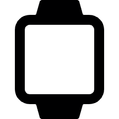 Smart Watch Square Alternate Icon from Ultimate Bold Set