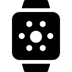 Smart Watch Square App Icon from Ultimate Bold Set
