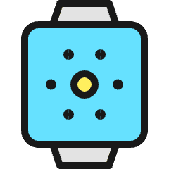 Smart Watch Square Brightness Icon from Ultimate Colors Set