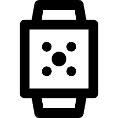 Smart Watch Square Brightness Icon from Nova Line Set