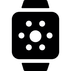 Smart Watch Square Brightness Icon from Ultimate Bold Set