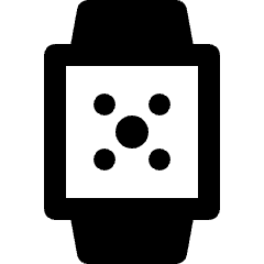 Smart Watch Square Brightness Icon from Nova Solid Set