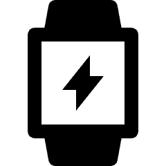 Smart Watch Square Charging Icon from Nova Solid Set