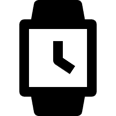 Smart Watch Square Clock Icon from Nova Solid Set