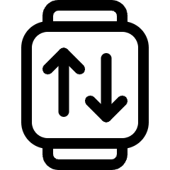 Smart Watch Square Data Icon from Ultimate Regular Set