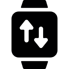 Smart Watch Square Data Icon from Ultimate Bold Set