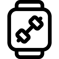 Smart Watch Square Dumbbell Icon from Ultimate Regular Set