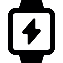 Smart Watch Square Flash Alternate Icon from Ultimate Bold Set
