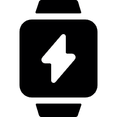 Smart Watch Square Flash Icon from Ultimate Bold Set