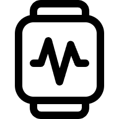 Smart Watch Square Graph Line Icon from Ultimate Regular Set