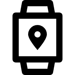 Smart Watch Square Location Icon from Nova Line Set