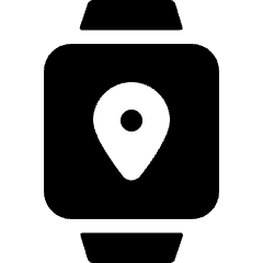 Smart Watch Square Location Icon from Ultimate Bold Set