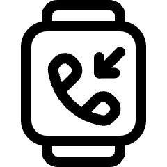 Smart Watch Square Missed Call Icon from Ultimate Regular Set