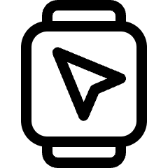 Smart Watch Square Navigation Icon from Ultimate Regular Set