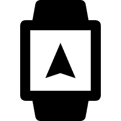 Smart Watch Square Navigation Icon from Nova Solid Set