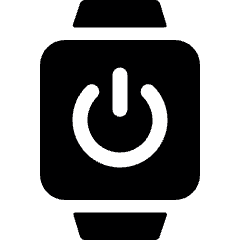 Smart Watch Square Power Icon from Ultimate Bold Set