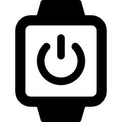 Smart Watch Square Power Alternate Icon from Ultimate Bold Set