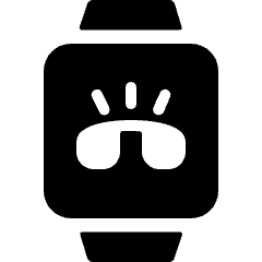 Smart Watch Square Ringing Icon from Ultimate Bold Set