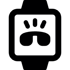 Smart Watch Square Ringing Alternate Icon from Ultimate Bold Set
