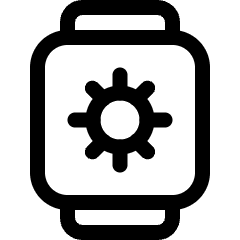 Smart Watch Square Settings Icon from Ultimate Regular Set