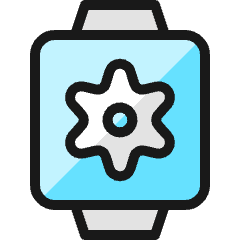 Smart Watch Square Settings Icon from Ultimate Colors Set