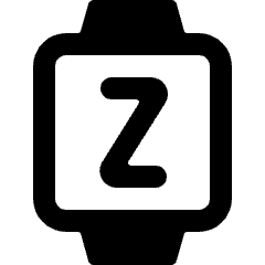 Smart Watch Square Sleep Alternate Icon from Ultimate Bold Set