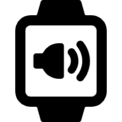 Smart Watch Square Sound Alternate Icon from Ultimate Bold Set