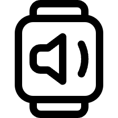 Smart Watch Square Sound Icon from Ultimate Regular Set