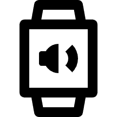 Smart Watch Square Sound Icon from Nova Line Set