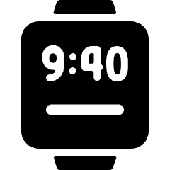 Smart Watch Square Time Icon from Ultimate Bold Set